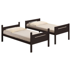 Littleton Brown Twin / Twin Bunk Bed - furniture place usa