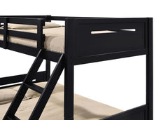 Littleton Black Twin / Full Bunk Bed - furniture place usa