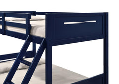 Littleton Blue Twin / Full Bunk Bed - furniture place usa