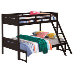 Littleton Brown Twin / Full Bunk Bed - furniture place usa
