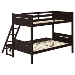 Littleton Brown Twin / Full Bunk Bed - furniture place usa