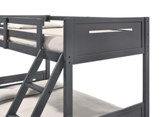 Littleton Grey Twin / Full Bunk Bed - furniture place usa