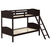 Arlo Brown Twin / Twin Bunk Bed - furniture place usa