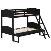 Arlo Black Twin / Full Bunk Bed - furniture place usa