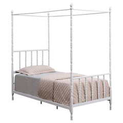 Betony White Twin Canopy Bed - furniture place usa