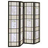 Catabella Black 4 Panel Room Divider - furniture place usa