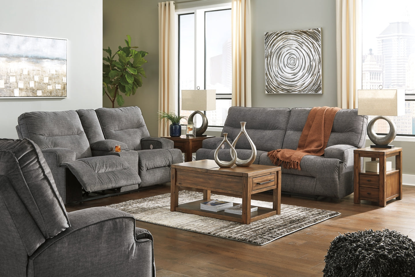 Coombs Sofa, Loveseat and Recliner - PKG001356 - furniture place usa