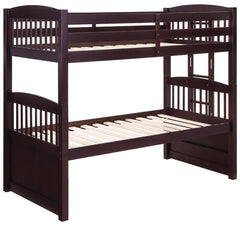 Kensington Brown Twin / Twin Bunk Bed - furniture place usa
