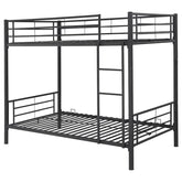 Hayward Black Twin / Twin Bunk Bed - furniture place usa