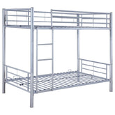 Hayward Silver Twin / Twin Bunk Bed - furniture place usa
