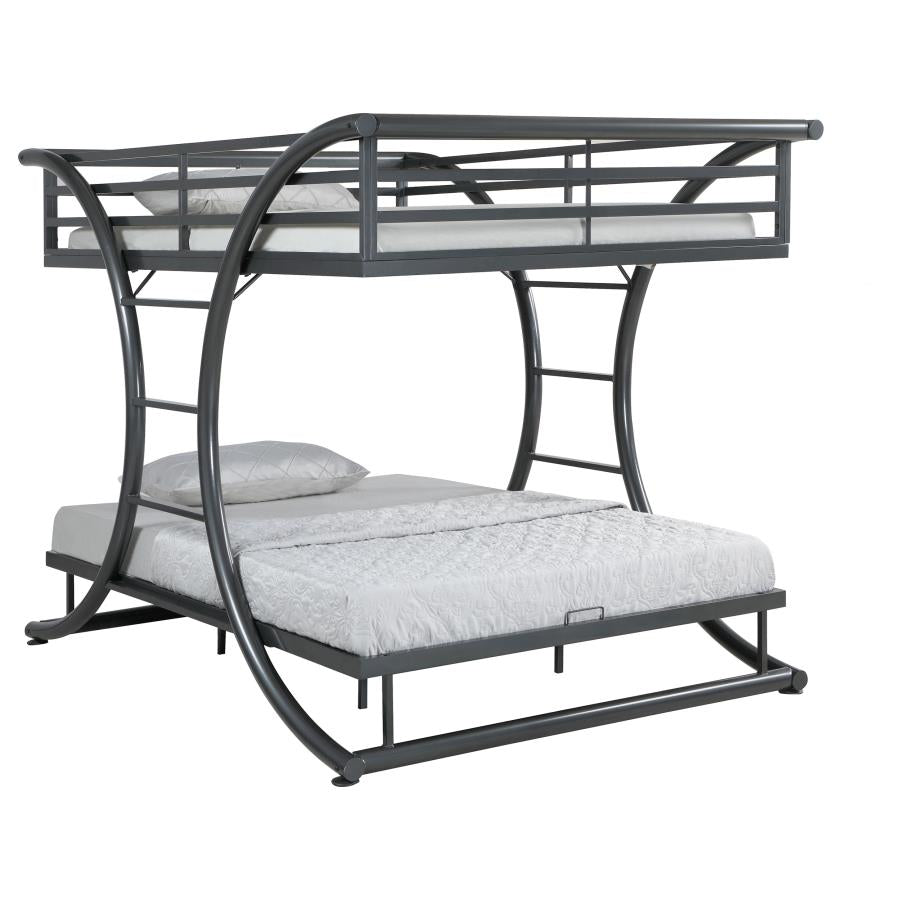 Stephan Grey Full / Full Bunk Bed - furniture place usa