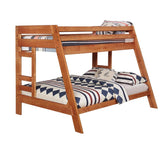 Wrangle Hill Brown Twin / Full Bunk Bed - furniture place usa