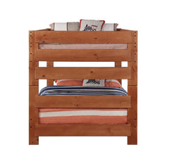 Wrangle Hill Brown Full / Full Bunk Bed - furniture place usa