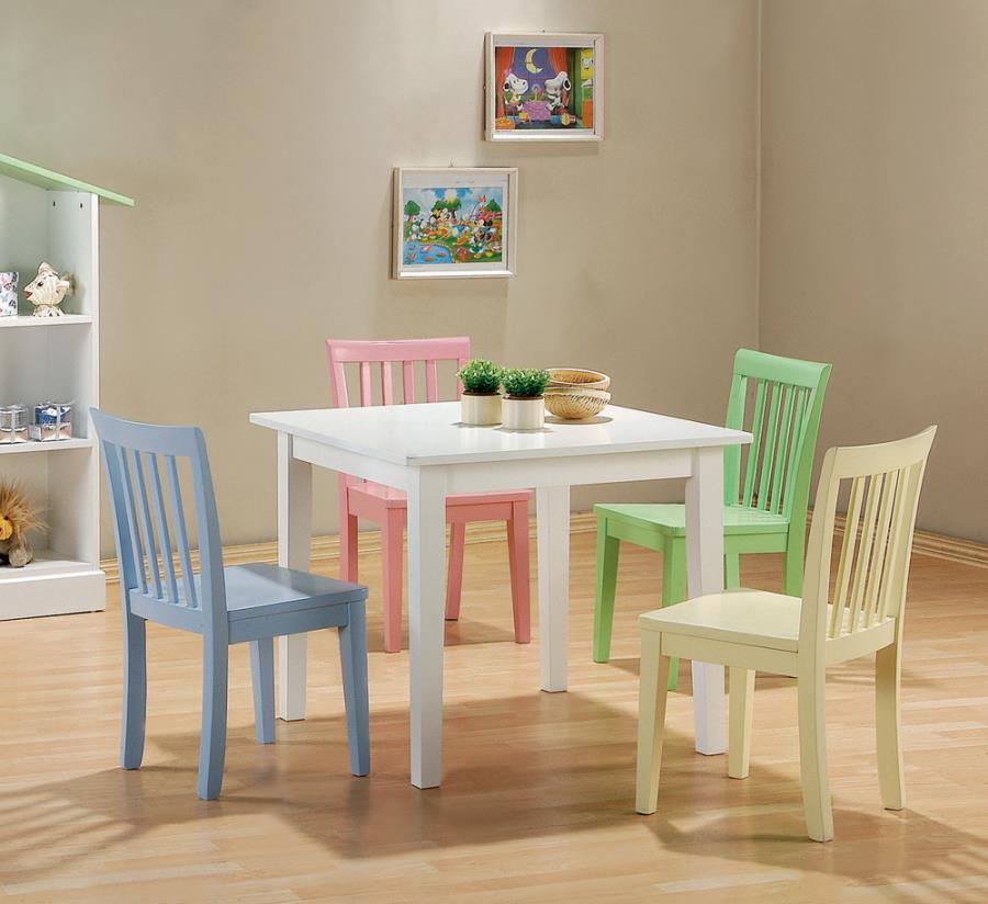 Rory Multi 5 Pc Youth Table Set - furniture place usa