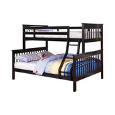 Chapman Black Twin / Full Bunk Bed - furniture place usa
