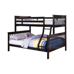 Chapman Black Twin / Full Bunk Bed - furniture place usa