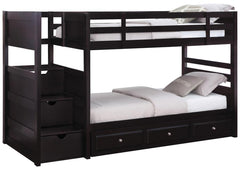 Elliott Brown Twin / Twin Bunk Bed - furniture place usa
