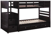 Elliott Brown Twin / Twin Bunk Bed - furniture place usa