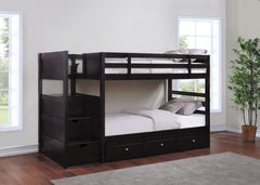 Elliott Brown Twin / Twin Bunk Bed - furniture place usa