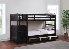 Elliott Brown Twin / Twin Bunk Bed - furniture place usa