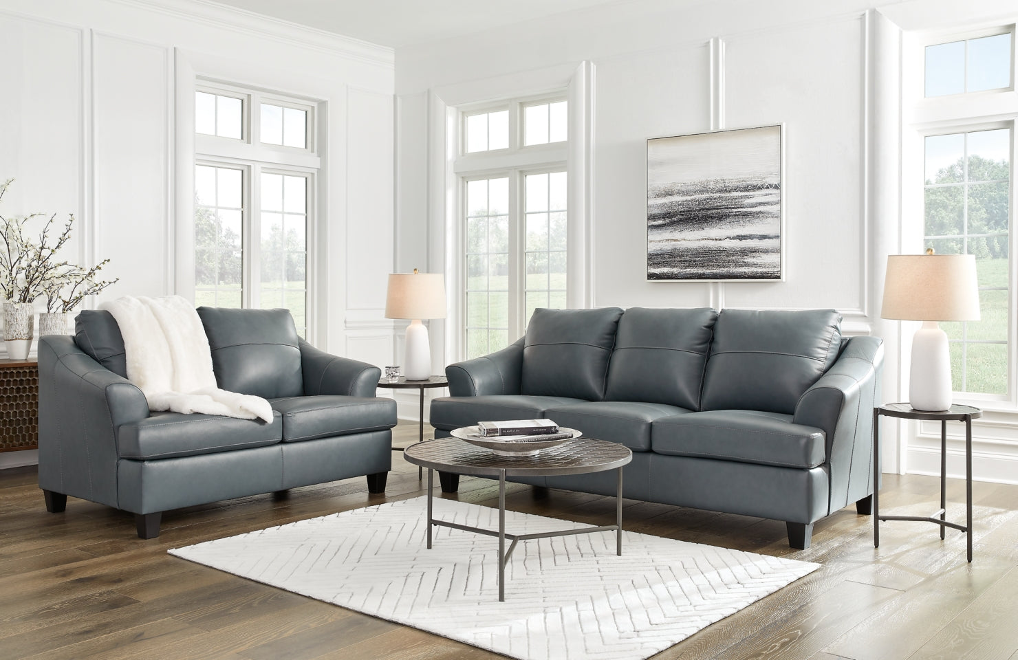 Genoa Sofa and Loveseat - furniture place usa