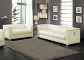 Chaviano Ivory 2 Pc Sofa Set - furniture place usa