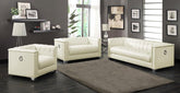Chaviano Ivory 3 Pc Sofa Set - furniture place usa