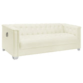 Chaviano Ivory Sofa - furniture place usa