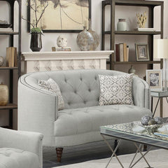 Avonlea Grey Loveseat - furniture place usa