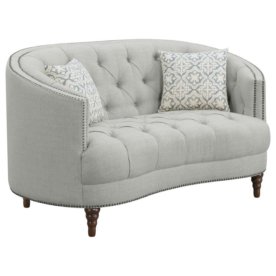 Avonlea Grey Loveseat - furniture place usa