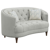 Avonlea Grey Loveseat - furniture place usa
