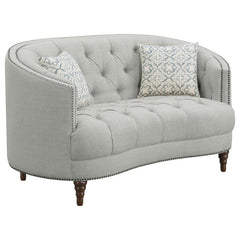 Avonlea Grey Loveseat - furniture place usa