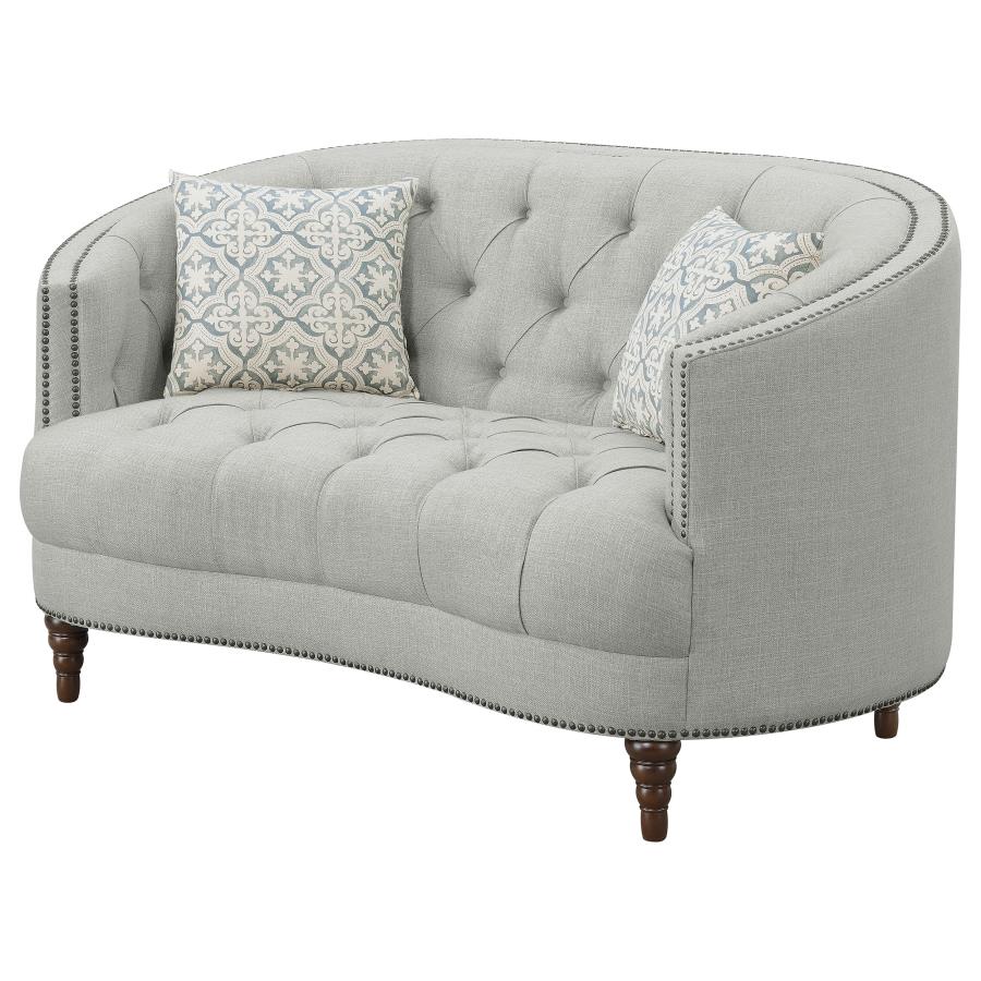 Avonlea Grey Loveseat - furniture place usa