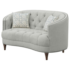 Avonlea Grey Loveseat - furniture place usa