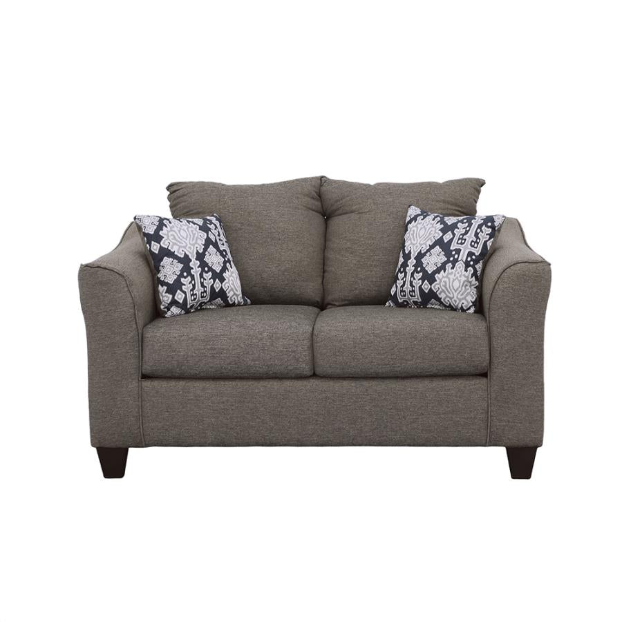 Salizar Grey Loveseat - furniture place usa