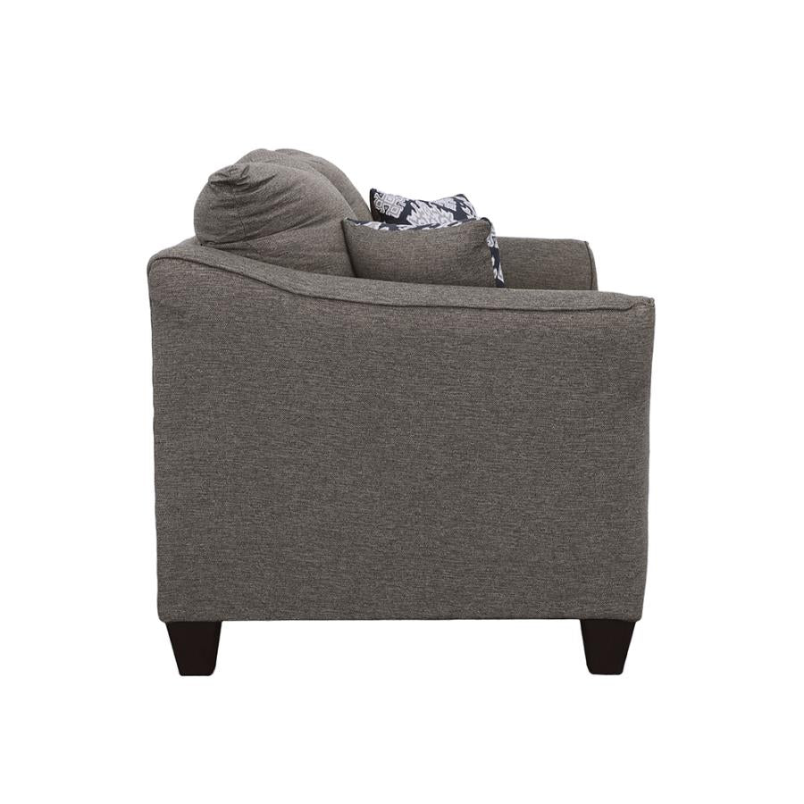 Salizar Grey Loveseat - furniture place usa