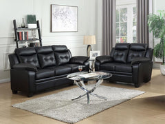 Finley Black 2 Pc Sofa Set - furniture place usa