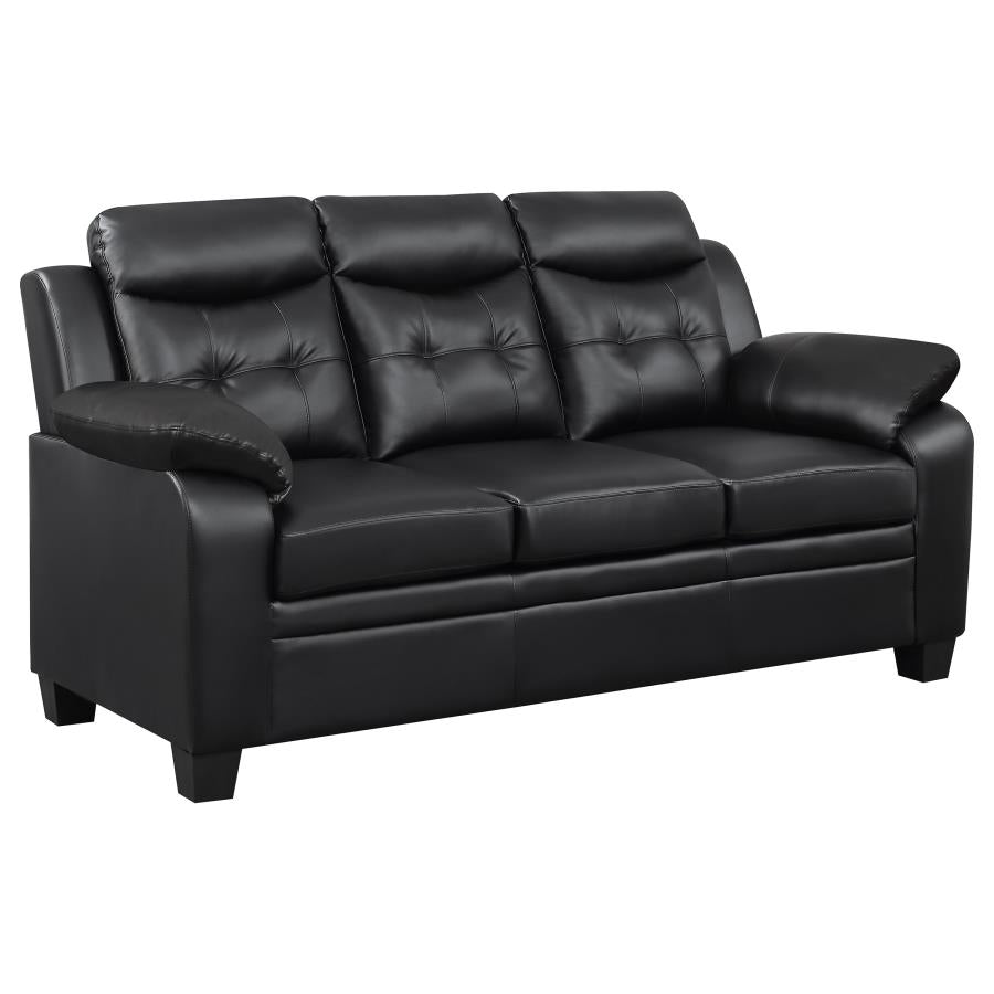 Finley Black 3 Pc Sofa Set - furniture place usa