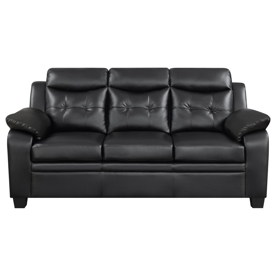 Finley Black 3 Pc Sofa Set - furniture place usa