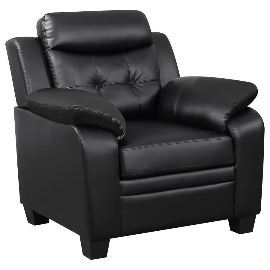 Finley Black 3 Pc Sofa Set - furniture place usa