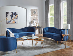 Sophia Blue Loveseat - furniture place usa