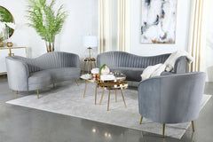 Sophia Grey Loveseat - furniture place usa