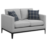 Apperson Grey Loveseat - furniture place usa
