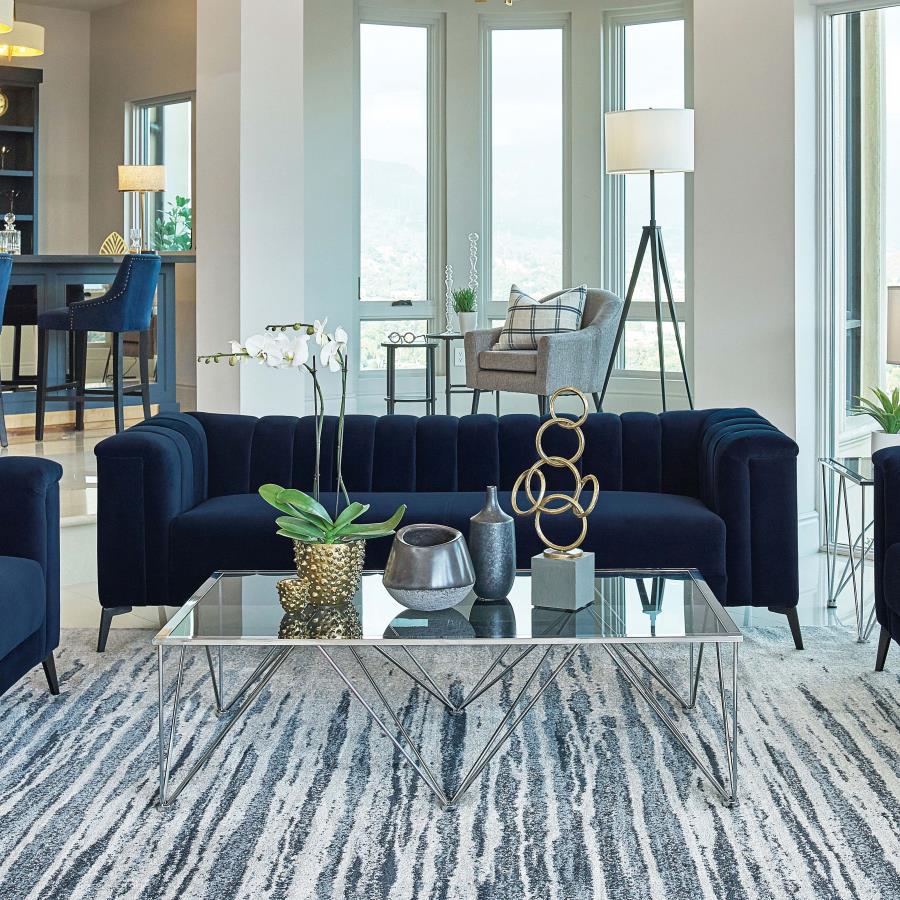 Chalet Blue Sofa - furniture place usa