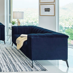 Chalet Blue Loveseat - furniture place usa