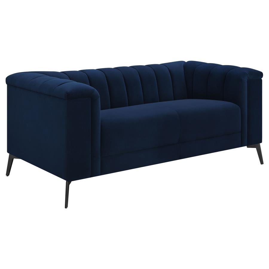 Chalet Blue Loveseat - furniture place usa