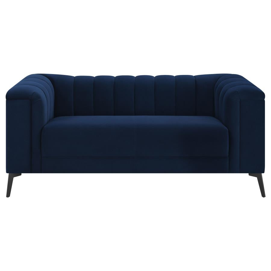 Chalet Blue Loveseat - furniture place usa