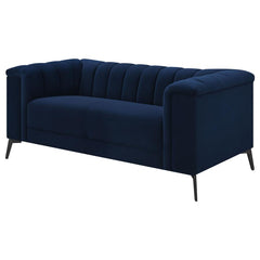 Chalet Blue Loveseat - furniture place usa