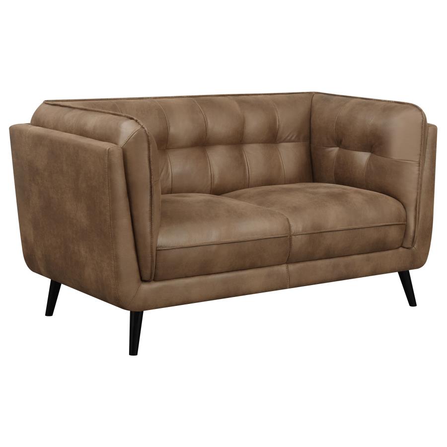Thatcher Brown Loveseat - furniture place usa