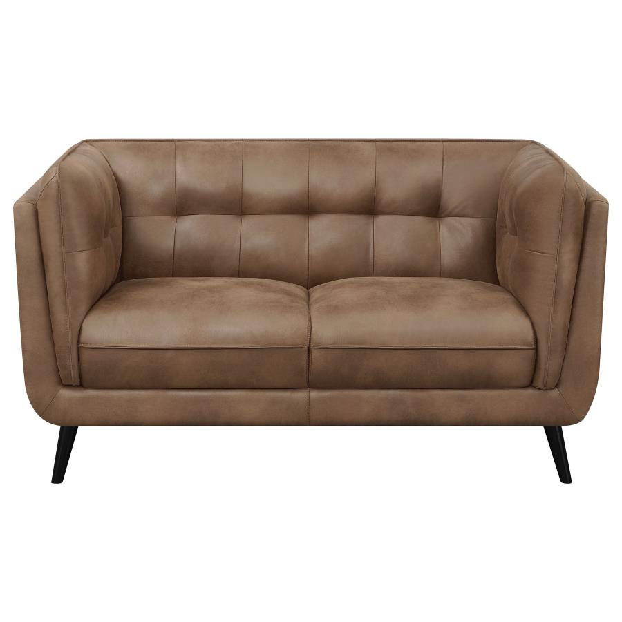 Thatcher Brown Loveseat - furniture place usa